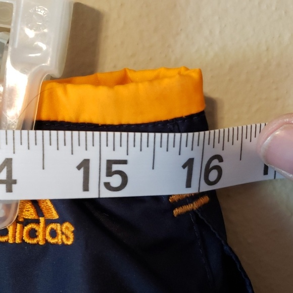 Adidas quick dry mesh lined capri navy & orange - Picture 7 of 8